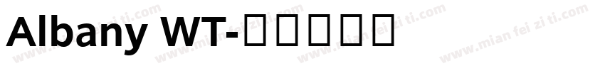 Albany WT字体转换